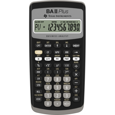 Texas Instruments Financial Calculator BA II PLUS™ 科研及財務 
